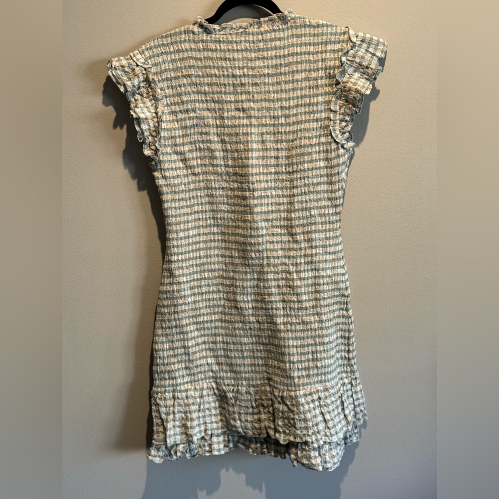 Veronica Beard Smocked Cici Dress - Gingham - Picture 2 of 4